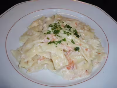 Farfalles au saumon au délicook
