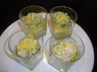 Flans au jambon au délicook