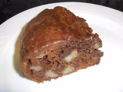 Gâteau au chocolat et poires au délicook