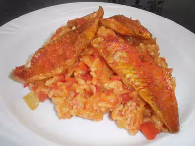 Rougets et risotto au délicook
