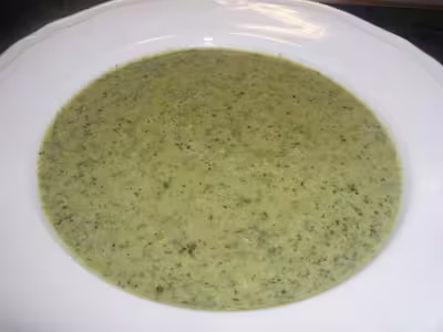 Soupe de petits pois au délicook