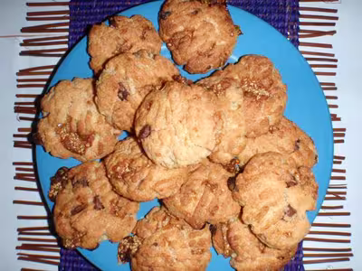 Cookies aux pépites de chocolat et nougatine