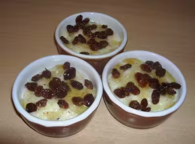 Maroc: Entremets au riz et raisins secs