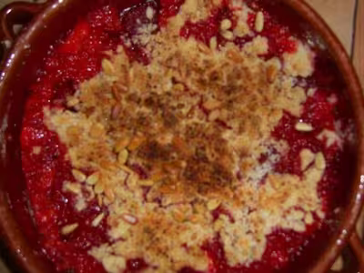 Recette WW: Crumble aux fraises (PP)