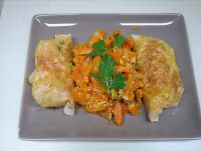 Recette WW: Nems de carottes sur salade croquante (PP)