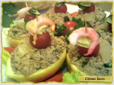 Citrons farcis aux sardines et au thon