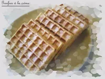 Gaufres à la crème