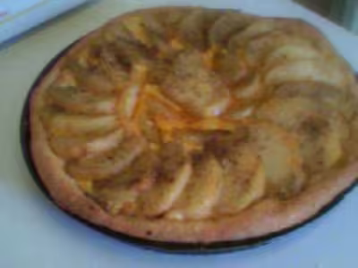 Tarte pomme de terre comté au coulis de tomate
