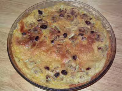 Clafoutis pommes bananes