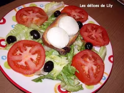Salade chèvre et miel
