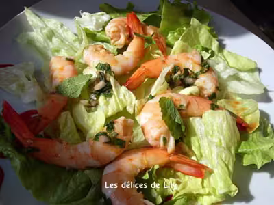 Thaïlande : Salade de crevettes phla kung