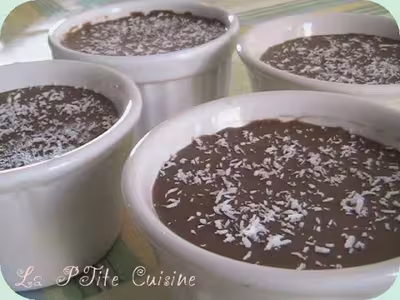 Thermomix: Petites crèmes au soja coco praliné par lutindesbois45