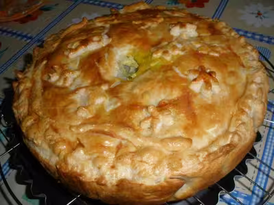 Tourte aux pommes de terre et épinards