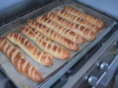 Baguettes viennoises aux pépites de chocolat