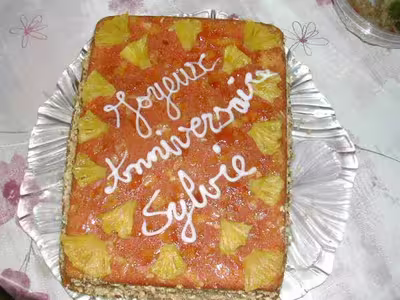 génoise à l'ananas