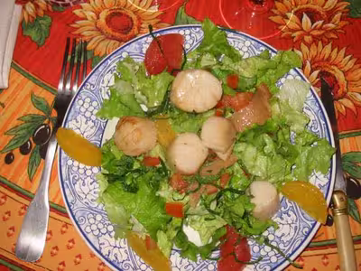 Salade de Saint-Jacques aux agrumes