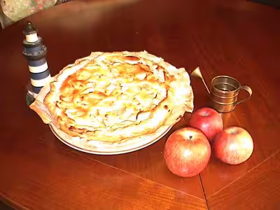 tarte au fromage blanc  et aux pommes