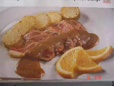 Magret de canard au thé "Earl Grey" et à l'orange+