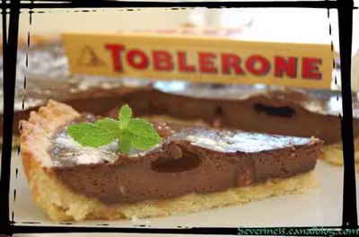 Tarte au chocolat Toblerone aux morceaux