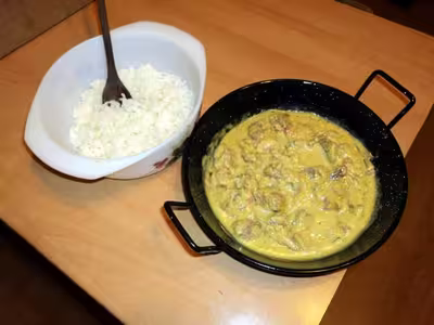Sauté de porc au vin blanc et champignons forestiers