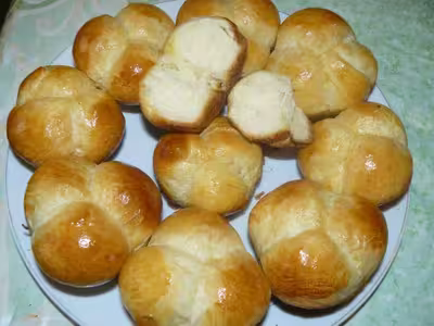 Petits pains au yaourt en forme de trèfle