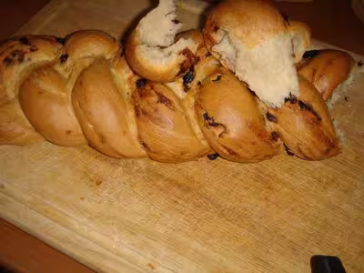 WW : Pain brioché au chocolat et raisins secs en map