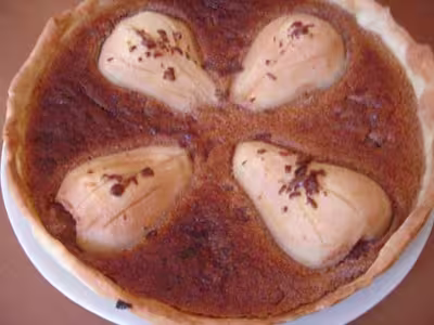 Recette WW : Tarte aux poires et chocolat