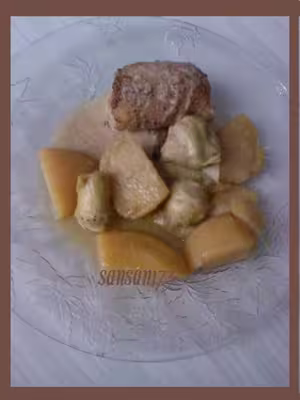 Filets de sole, pdt aux coeurs d'artichauts