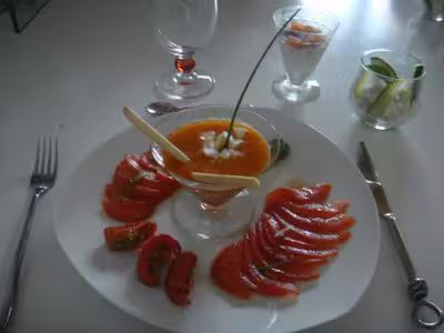 Duo d'entrée concombre et courgette