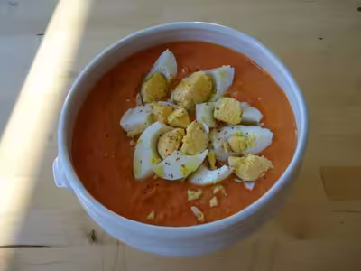 Salmorejo Andalou aux Tomates et Ail