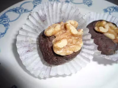 Bouchées aux noix croustillantes au chocolat
