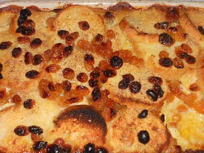 Flan de pain aux pommes