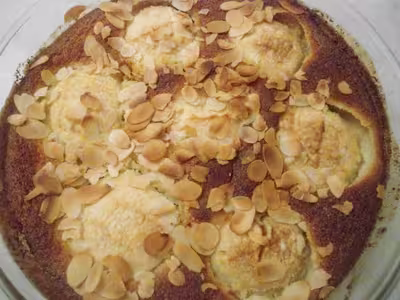 Gratin de pommes à l'amande et au sucre