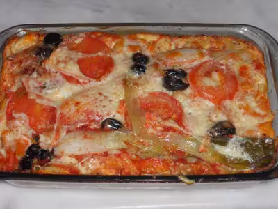 Gratin printanier de macaronis