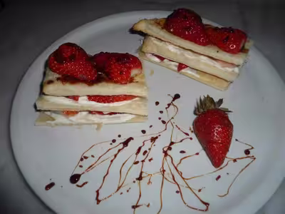 Mille-feuilles gourmand aux fraises
