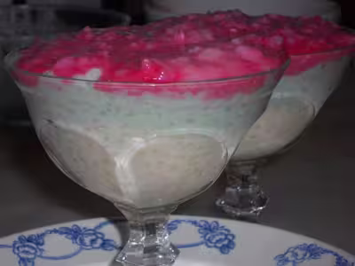 Riz au lait tricolore