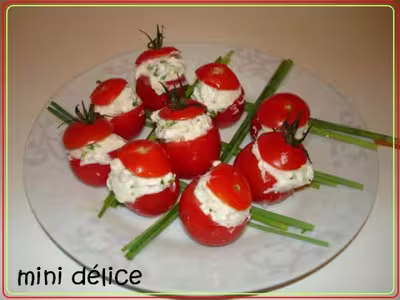 P'tite tomate farcie au chèvre