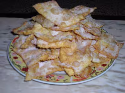 Bugnes traditionnelles aux saindoux et sucre