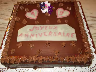 Gâteau d'anniversaire au chocolat