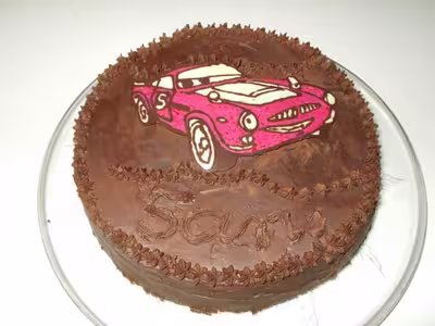 Gâteau  au chocolat cars