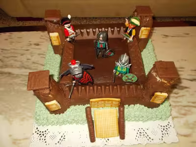Gâteau fort aux pralinoises et Framboises