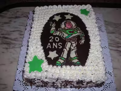 Mûrier façon forêt noire,  Buzz l'éclair.
