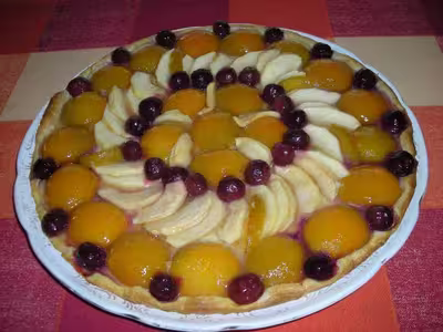 Tarte aux fruits.