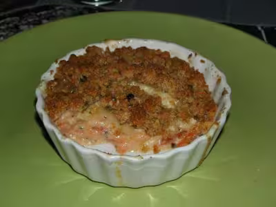 Crumble tomates et chèvre frais par milout