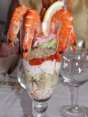 Flûte de bouquet de crevettes