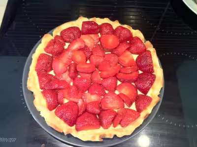 Recette Thermomix: Tarte aux fraises et au basilic