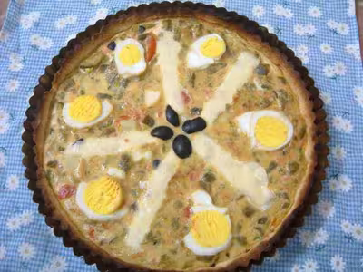 Quiche aux poivrons grillés