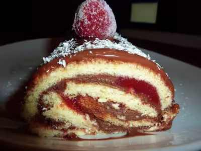 Recette Thermomix: Bûche choco fraises
