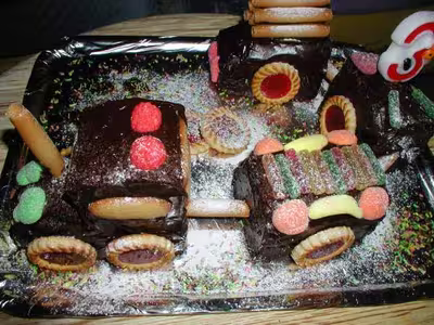 Gâteau petit train