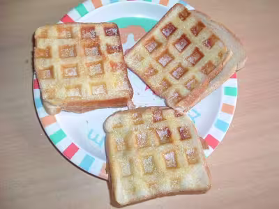Gaufres aux pommes sans pâtes à gaufres et oui !